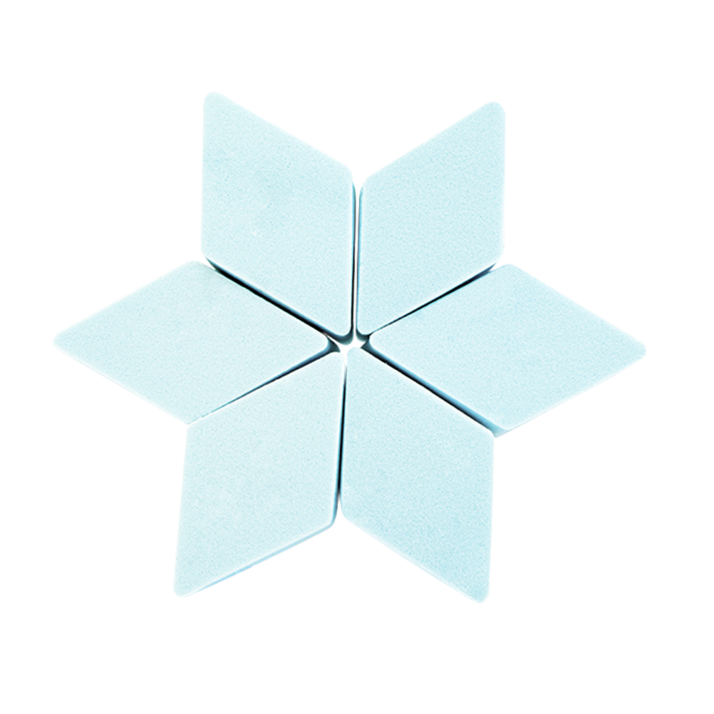 BaseBlue Snowflake Wedge Sponges